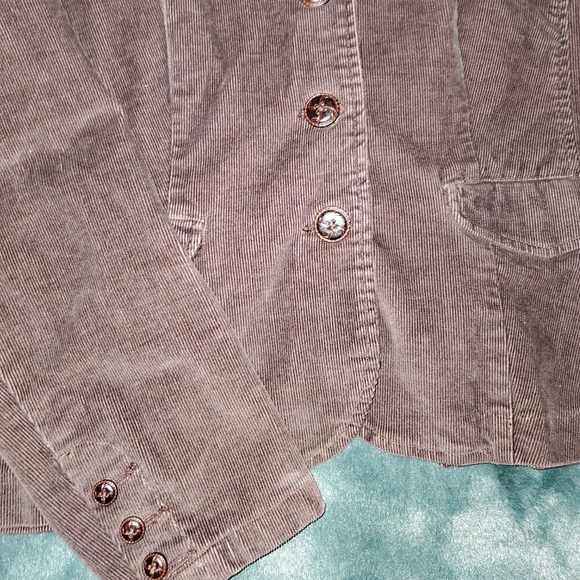 St. John's Bay Corduroy Brown Blazer Suit Jacket, Women's Large - Picture 2 of 4